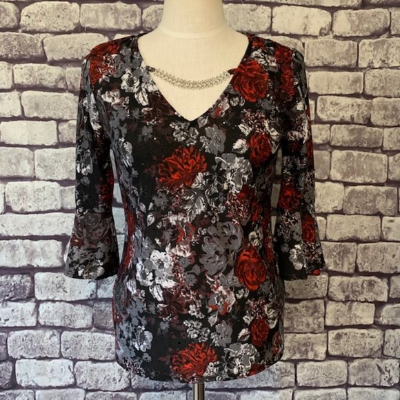 Theo & B Multicolored Top Size Medium - Picture 1 of 9